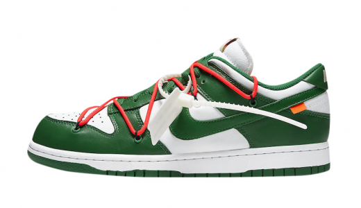 Off-White x Nike Dunk Low Pine Green White/Pine Green-Pine Green CT0856-100