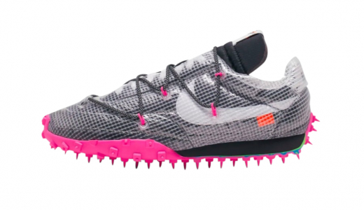 OFF-WHITE x Nike WMNS Waffle Racer Fuchsia Black/White-Fuchsia CD8180-001