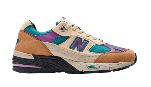 Palace x New Balance 991 Made in UK Teal/Tan-Purple M991PAL