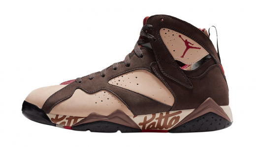 Patta x Air Jordan 7 OG SP Shimmer/Tough Red-Velvet Brown AT3375-200