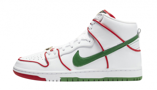 Paul Rodriguez x Nike SB Dunk High White/Red-Green CT6680-100