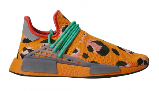 Pharrell x adidas NMD Hu Animal Print Focus Orange/Core Black-Screaming Green GZ4439