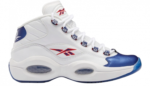 Reebok Question Mid Blue Toe 2022 Footwear White/Classic Cobalt-Clear GX0227