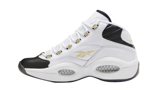 Reebok Question Mid Respect My Shine White/Black-Gold Metallic EF7599