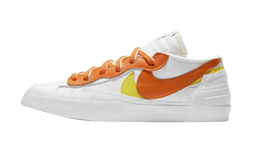 sacai x Nike Blazer Low Magma Orange White/Magma Orange-White DD1877-100