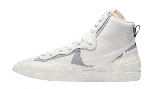 Sacai x Nike Blazer Mid White Wolf Grey White/Wolf Grey BV0072-100