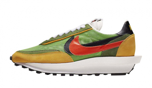 Sacai x Nike LDWaffle Green Gusto Green Gusto/Black-Varsity Maize-Safety Orange BV0073-300