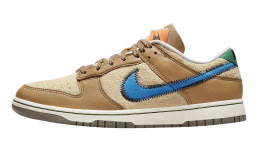 size? x Nike Dunk Low Dark Driftwood/Photo Blue-Rattan DO6712-200