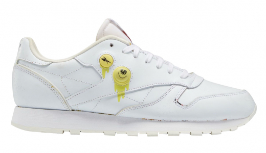 SMILEY x Reebok Classic Leather Pump Footwear White/Footwear White-Chalk GY1580