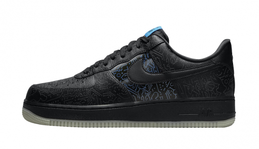 Space Jam x Nike Air Force 1 Low Computer Chip Black/Blue DH5354-001