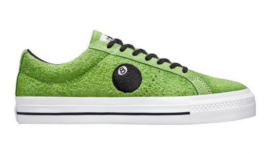 Stussy x Converse One Star Pro 8-Ball Green Flash/White-Black A03712C