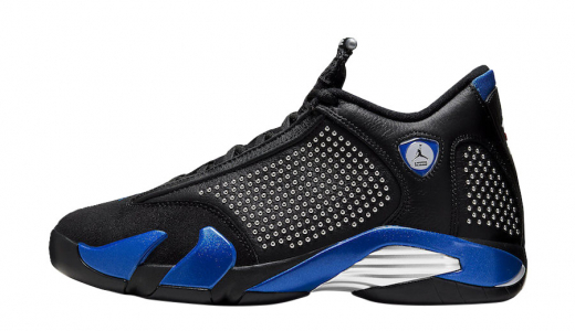 Supreme x Air Jordan 14 Black Varsity Royal Black/Varsity Royal-Chrome BV7630-004