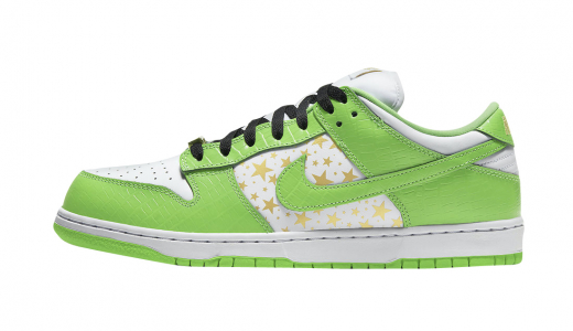 Supreme x Nike SB Dunk Low Mean Green White/Metallic Gold-Mean Green DH3228-101