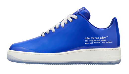 .SWOOSH x Nike Air Force 1 Low 404 Error Racer Blue/White HJ1060-400