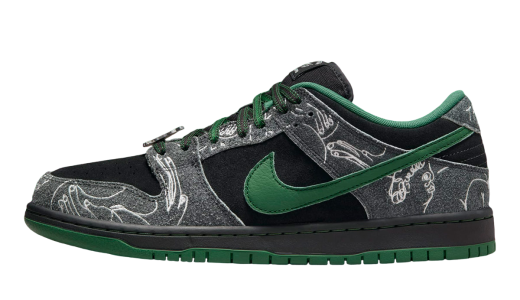 There Skateboards x Nike SB Dunk Low Black/Gorge Green-White HF7743-001