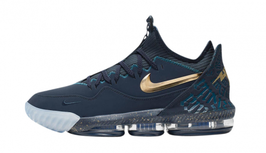 Titan x Nike LeBron 16 Low Agimat Obsidian/Metallic Gold-Blue Force CJ9919-400