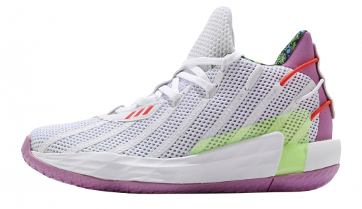 Toy Story x adidas Dame 7 GS Buzz Lightyear Cloud White/Signal Green/Solar Red FY4924