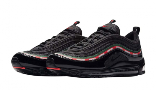 Undefeated x Nike Air Max 97 Black Black/Gorge Green/White-Speed Red AJ1986-001