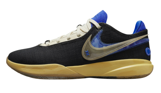 Uninterrupted x Nike LeBron 20 Speak Your Truth Black/Coconut Milk-Hyper Royal-Topaz Gold FN0941-001