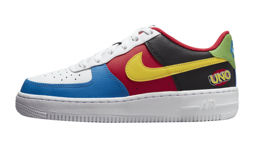 UNO x Nike Air Force 1 Low White/Yellow Zest-University Red DC8887-100