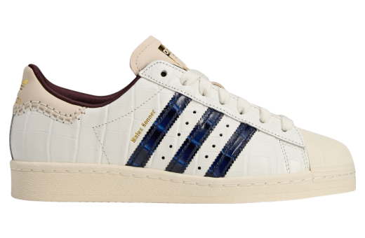 Wales Bonner x Adidas Superstar Wonder White / Collegiate Navy Color: Wonder White/Collegiate Navy-Night Red JP7161